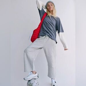 NWT FP Movement Top Score Barrel Pants | Heather Grey